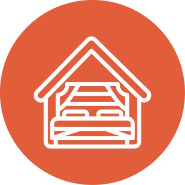 Ev simgesi vektör illüstrasyonu