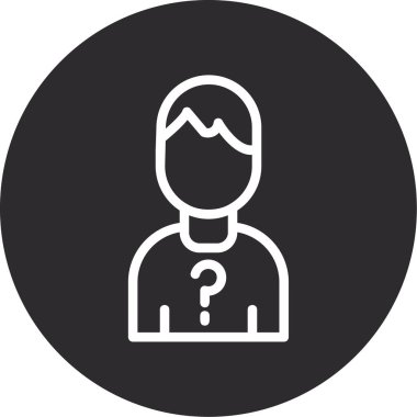 Bir insan simgesinin vektör illüstrasyonu