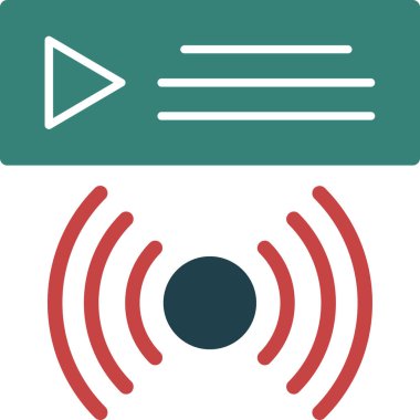 Kablosuz. Web simgesi vektör illüstrasyonu