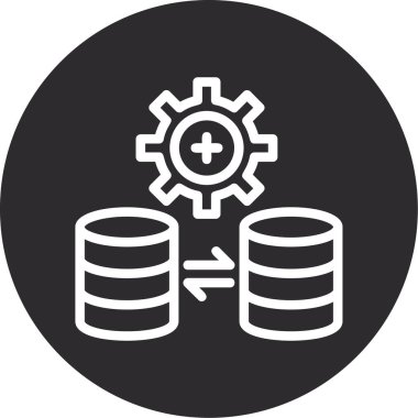 veri merkezi vektör simgesi