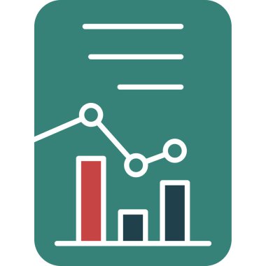 iş düz vektör simgesi