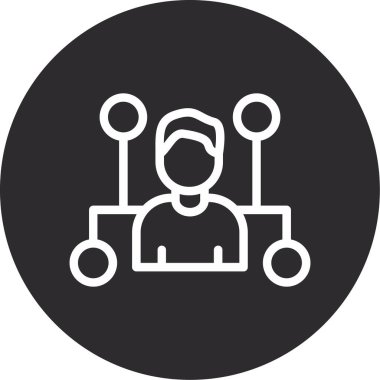 İnsan simgesinin vektör illüstrasyonu