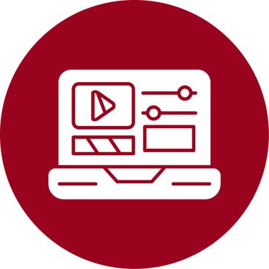 vektör dizüstü simgesi illüstrasyonu