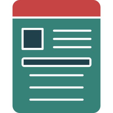 Web ve mobil renkli vektör simgesi.