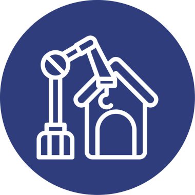 Yapı simgesinin vektör illüstrasyonu