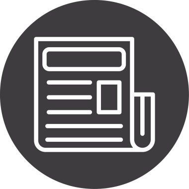 belge simgesi vektör illüstrasyonu