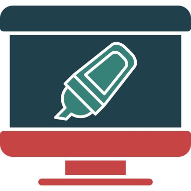 kalem ve kalem ikonu vektör çizimi