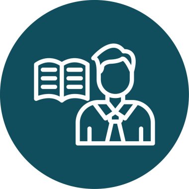 Kitap. Web simgesi basit illüstrasyon