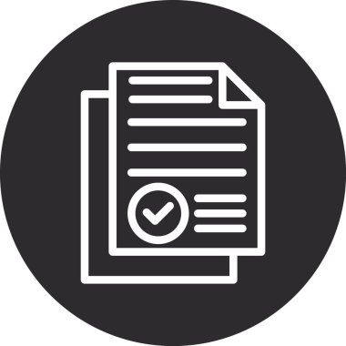 Kontrol listesi simgesi vektör illüstrasyonu