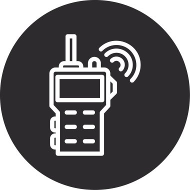 Cep telefonu simgesi, vektör illüstrasyonu