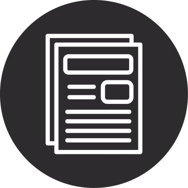 Belgenin vektör illüstrasyonu