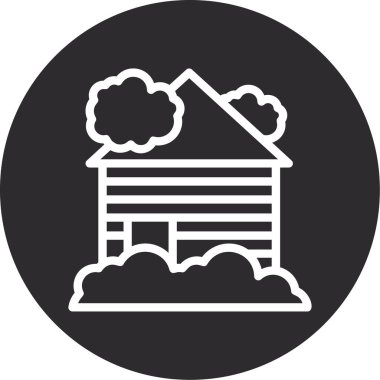 bulut simgesi olan ev