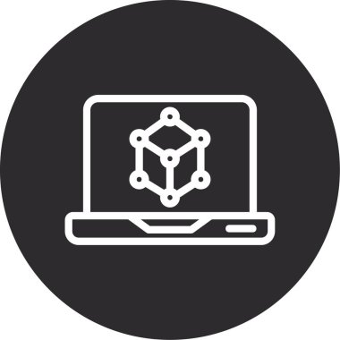 vektör dizüstü simgesi illüstrasyonu