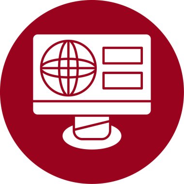 Seo simgesinin vektör illüstrasyonu