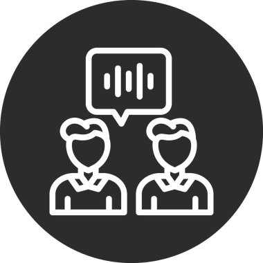 bir grup insan ikonu. Web için insan takım vektör ikonunun basit bir illüstrasyonu. beyaz arkaplanda izole