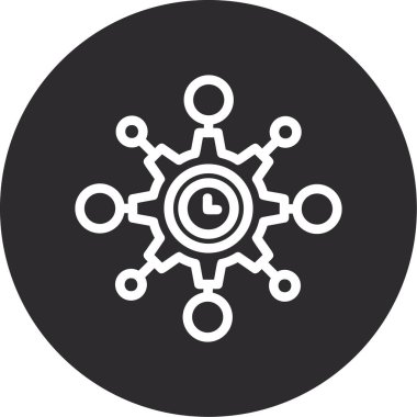 şebeke. Web simgesi basit illüstrasyon