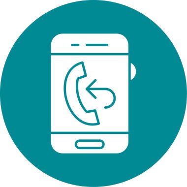 Cep telefonu görüşmesi. Basit resimleme