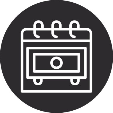 Para için. Web simgesi basit illüstrasyon