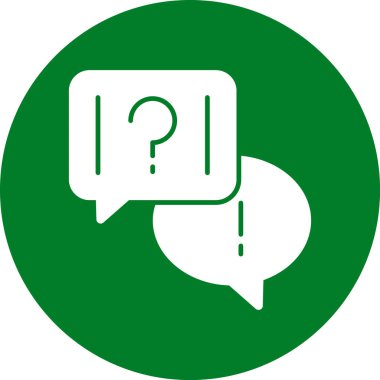 Soru ve yardım ikonu. Faq 'ın çizimi