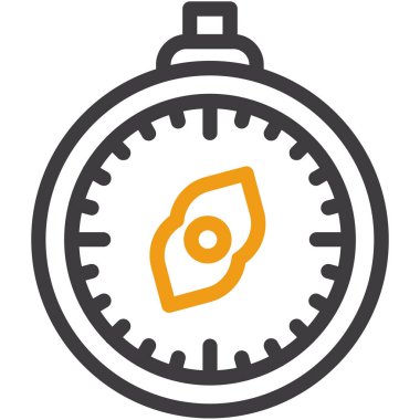 pusula ikon vektör illüstrasyon tasarımı