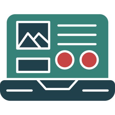 Web simgesi, vektör illüstrasyonu