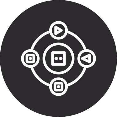 Modern eğitim ikonunun vektör illüstrasyonu