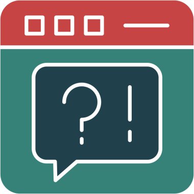 Ünlem işareti. Web simgesi basit illüstrasyon