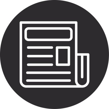 Dosya simgesinin vektör illüstrasyonu