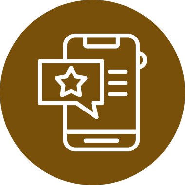 Bir yıldız simgesinin vektör illüstrasyonu