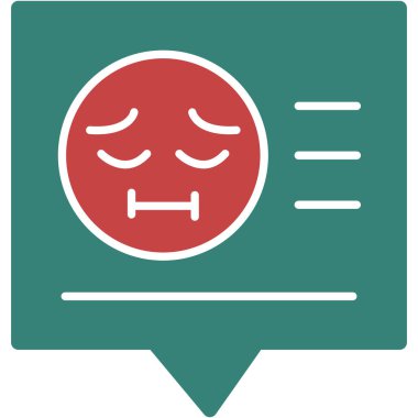 üzgün yüz ifadesi vektör illüstrasyonu