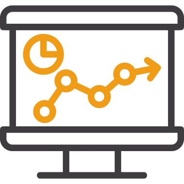 Analizler. Web simgesi basit illüstrasyon