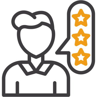 derecelendirme geribildirim müşteri simgesi ana hatlar biçiminde