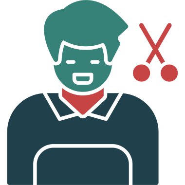 Hokey oyuncusu ikonu. vektör illüstrasyonu