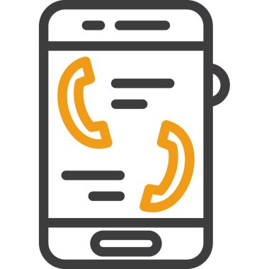 Telefon simgesi vektör illüstrasyonu