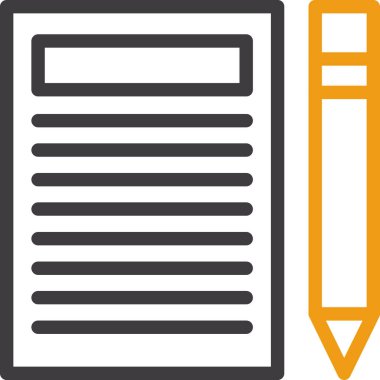 Kalem. Web simgesi basit illüstrasyon