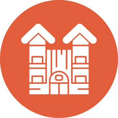 Mimarlık. Web simgesi basit tasarım