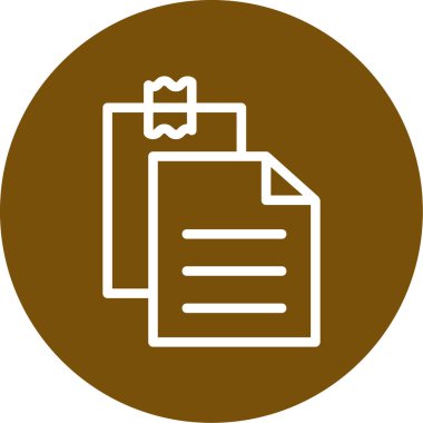 Belge simgesinin vektör illüstrasyonu