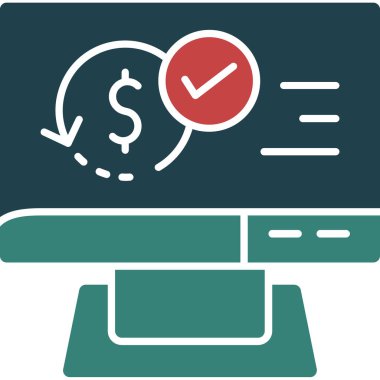 Kontrol listesi. Web simgesi basit illüstrasyon