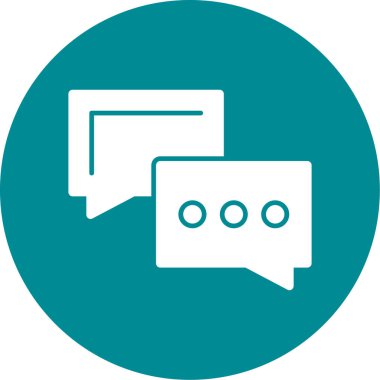 Konuşma ikonu. vektör illüstrasyonu