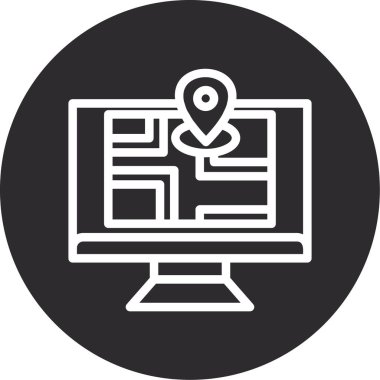 Web simgesi vektör illüstrasyonu