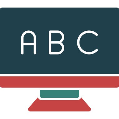 abacus ikon vektör illüstrasyonu