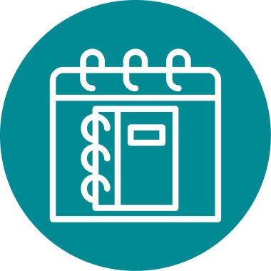 Takvim simgesinin vektör illüstrasyonu