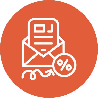 e-posta indirimi iskonto simgesi taslak biçimi