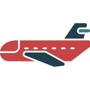 uçak ikonu vektör illüstrasyonu