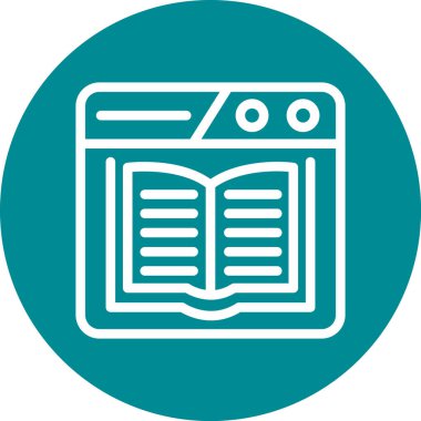 kitap simgesi vektör illüstrasyonu