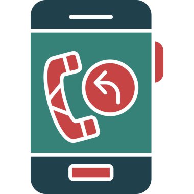 telefon simgesi, vektör illüstrasyonu