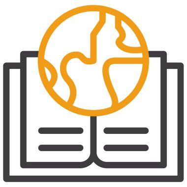 Dünya haritası. Web simgesi