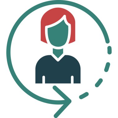 avatar. Web simgesi basit illüstrasyon