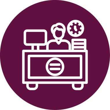 iş konsepti ikon vektör illüstrasyonu