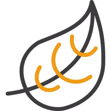 Yaprak ikonu vektör illüstrasyonu